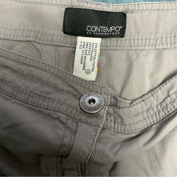 Penningtons Light Gray Cargo Shorts - Picture 3 of 4